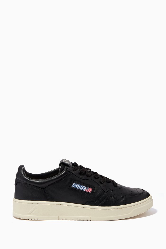 

Medalist Low Sneakers in Leather, Black