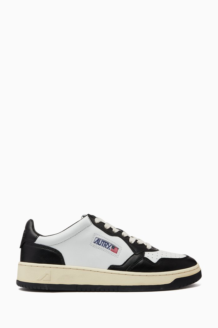 

Medalist Low Sneakers in Leather, Black