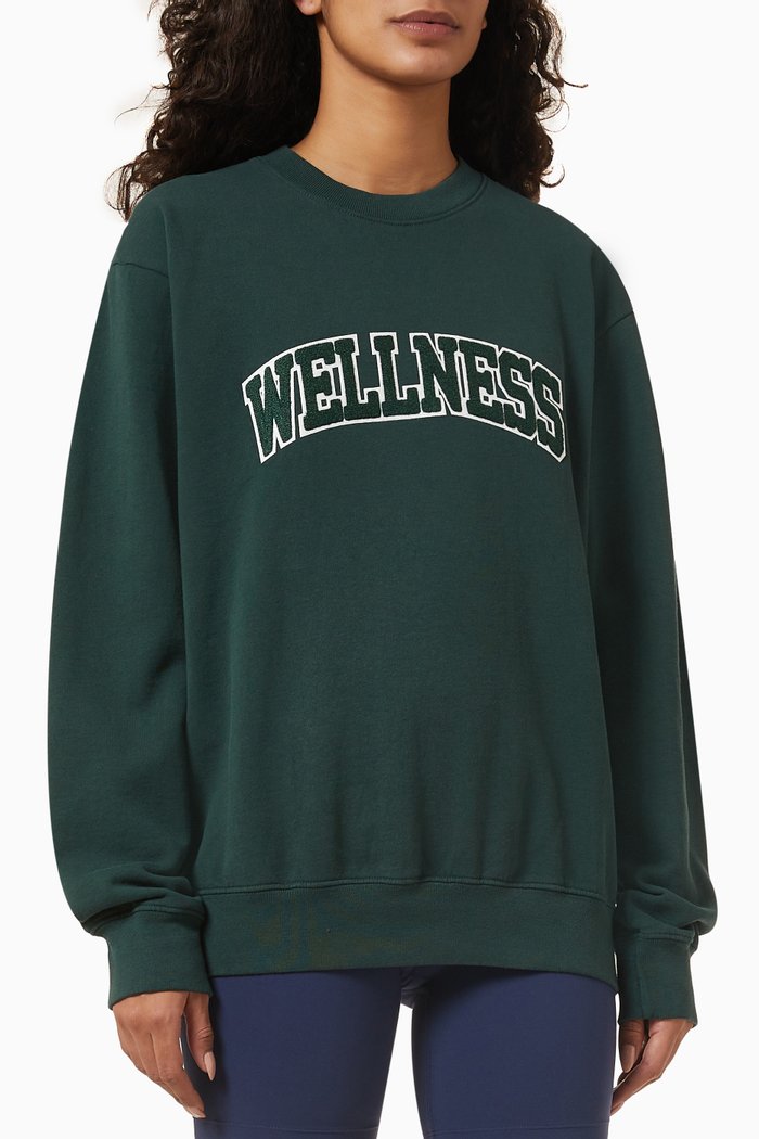

Wellness Sweatshirt in Jersey, Green