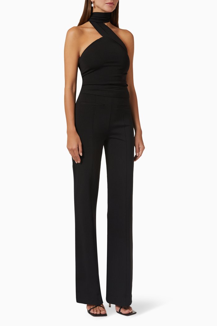 

Valima Jumpsuit in Crêpe, Black