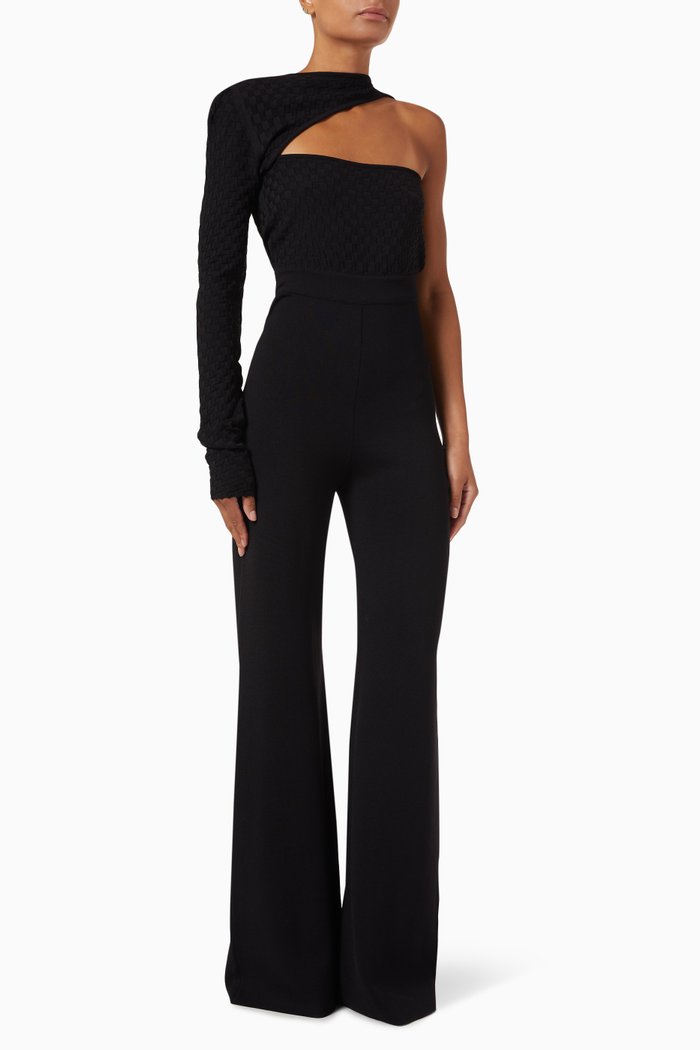 

Vedra Jumpsuit in Stretch Jersey, Black