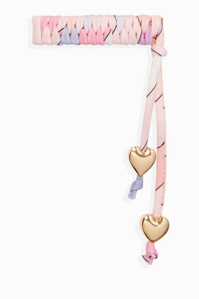 

Marmo Print Hair Clip, Pink