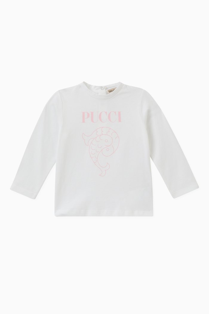 

Logo Print T-shirt in Cotton, White