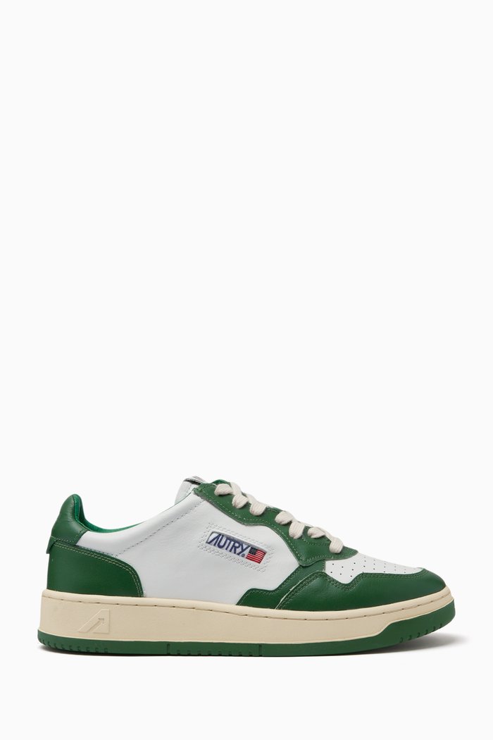 

Medalist Low Sneakers in Leather, Green