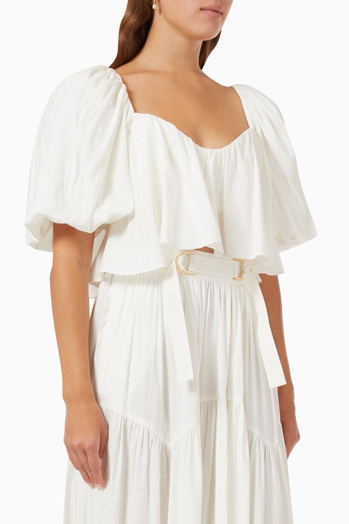 

Balm Crop Top in Linen, Neutral