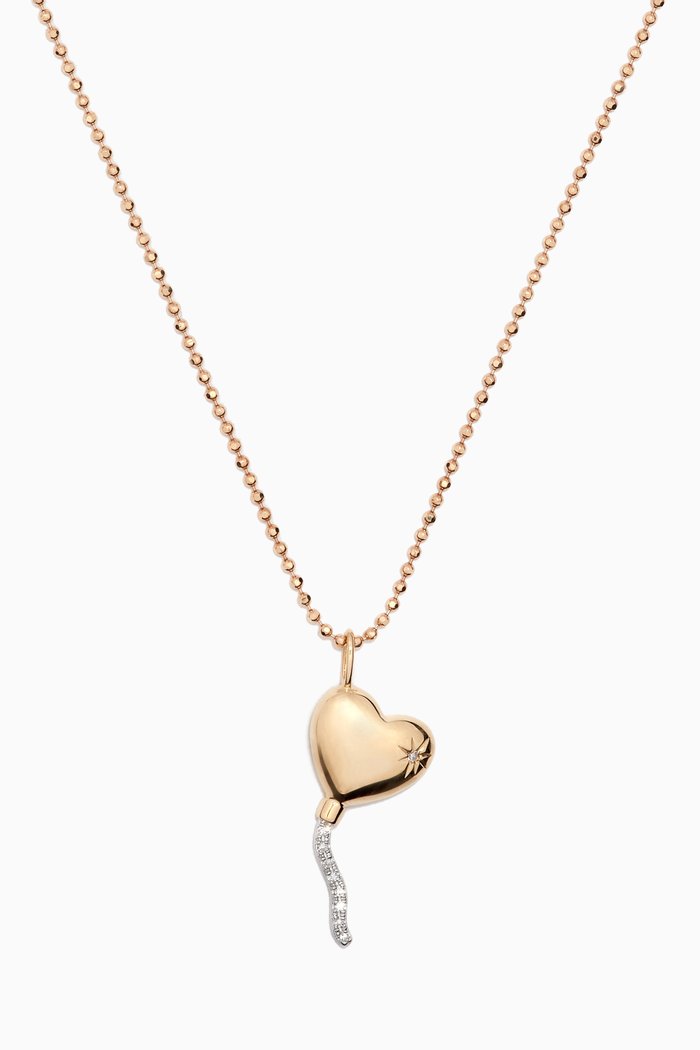 

Love Balloon Diamond Pendant Necklace in 10kt Gold, Yellow