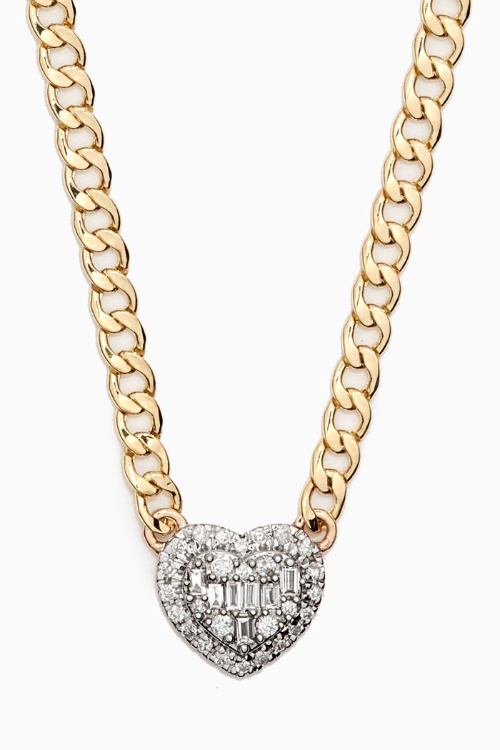 

Deluxe Heart of the Matter Diamond Necklace in 10kt Gold, Yellow