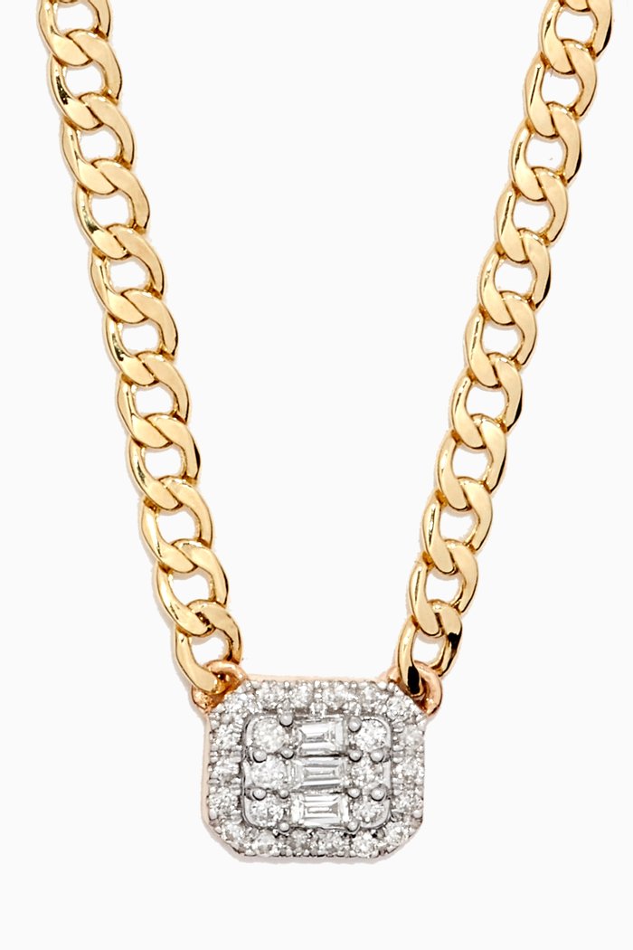 

Deluxe Shield of Strength Diamond Necklace in 10kt Gold, Yellow