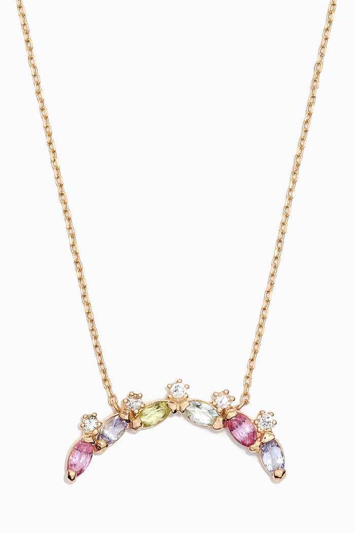 

Rainbow Sprinkles Multi-stone Necklace in 10kt Gold, Yellow