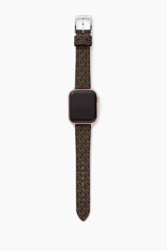 

Logo Apple Watch® Strap in Canvas, 18mm, Brown