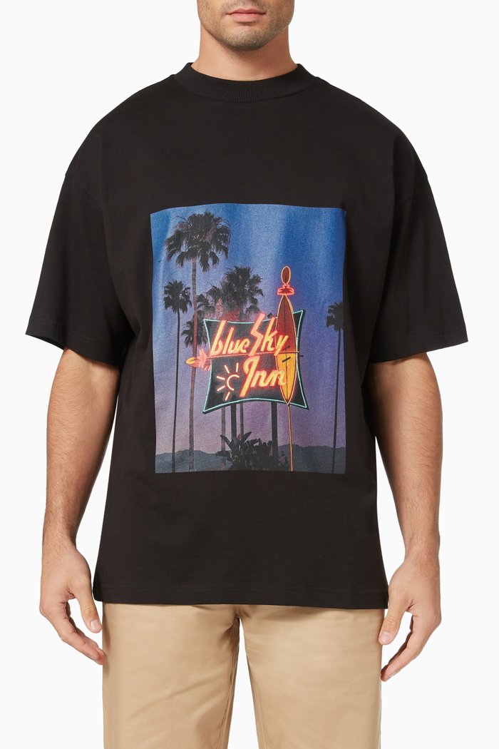 

T-shirt in Cotton Jersey, Black