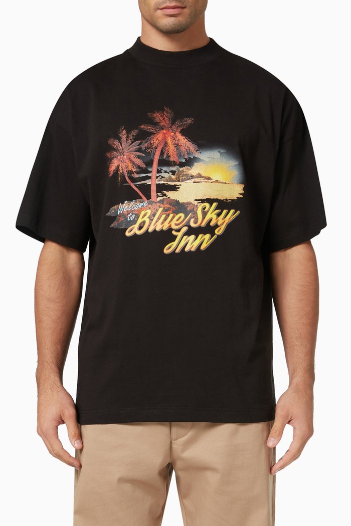 

Welcome T-shirt in Cotton Jersey, Black