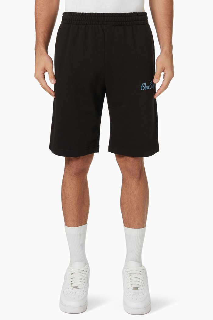 Sweat Shorts in Cotton, Black