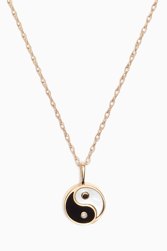 

Opposites Attract Necklace in 14kt Yellow Gold