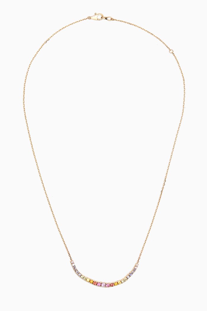 

Unicorn Trail Tennis Necklace in 14kt Yellow Gold