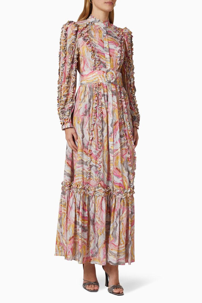 

Polar Maxi Dress in Georgette, Multicolour