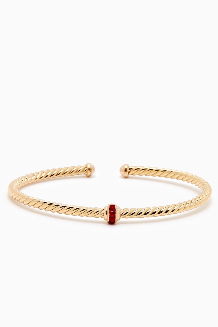 

Cable Classics Center Station Ruby Bracelet in 18kt Gold, Yellow