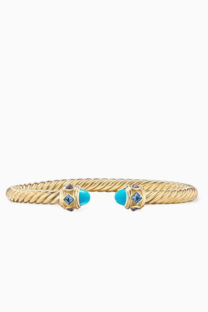 

Renaissance® Bracelet with Turquoise & Topaz in 18kt Gold, Green