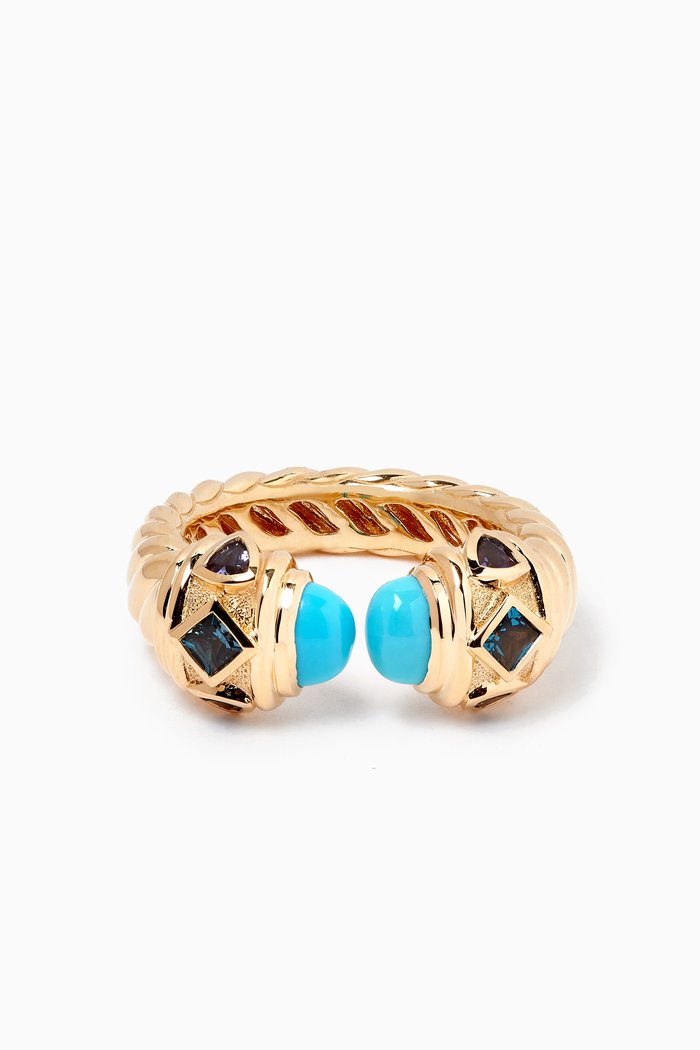 

Renaissance® Turquoise Ring in 18kt Gold, Blue