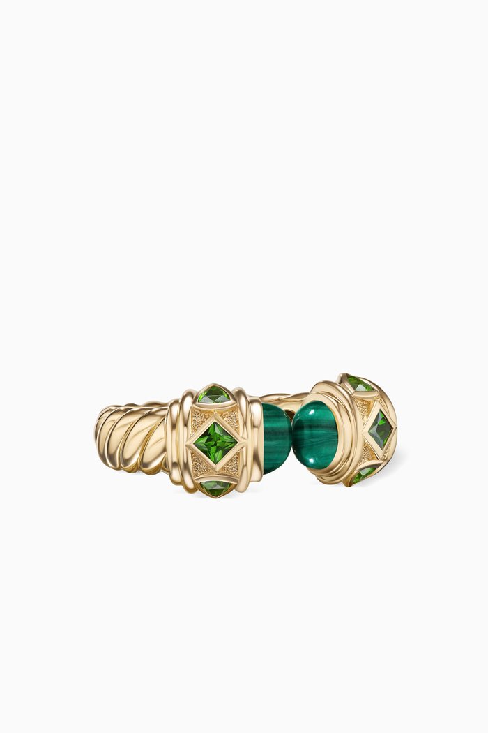 Renaissance® Malachite Ring in 18kt Gold, Green