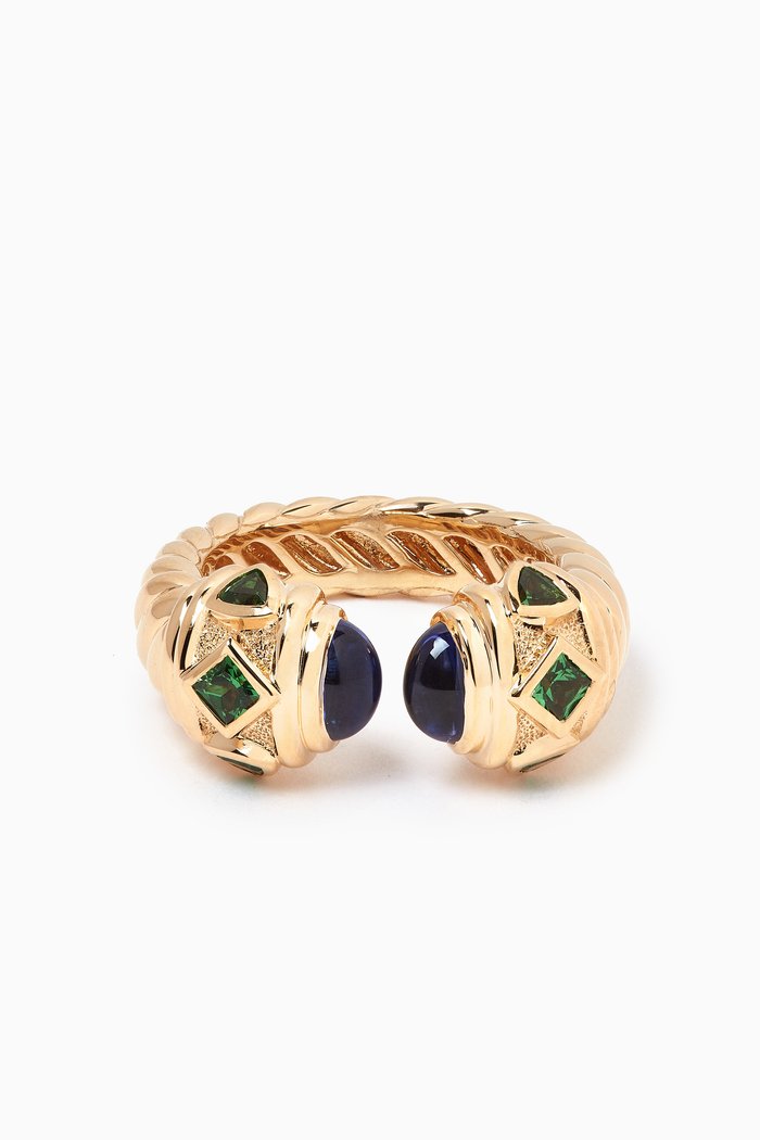 

Renaissance® Black Onyx Ring in 18kt Gold, Purple