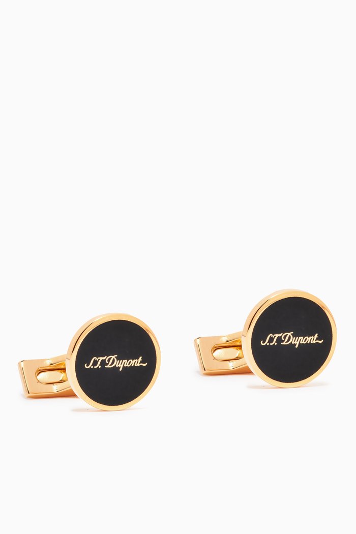 

Cufflinks in Lacquer & Gold