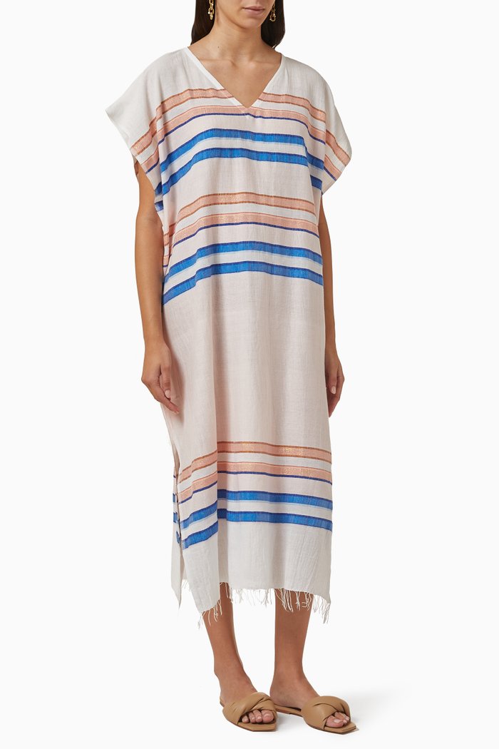 

Eskender Classic Kaftan in Cotton, Multicolour