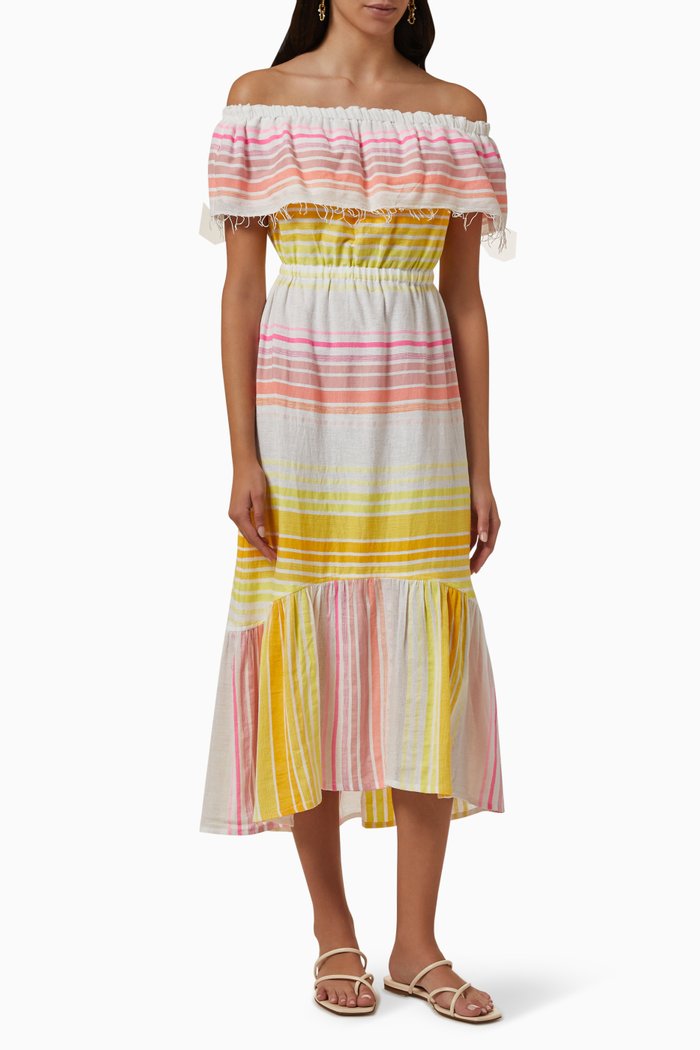 

Jamila Beach Dress in Cotton, Multicolour