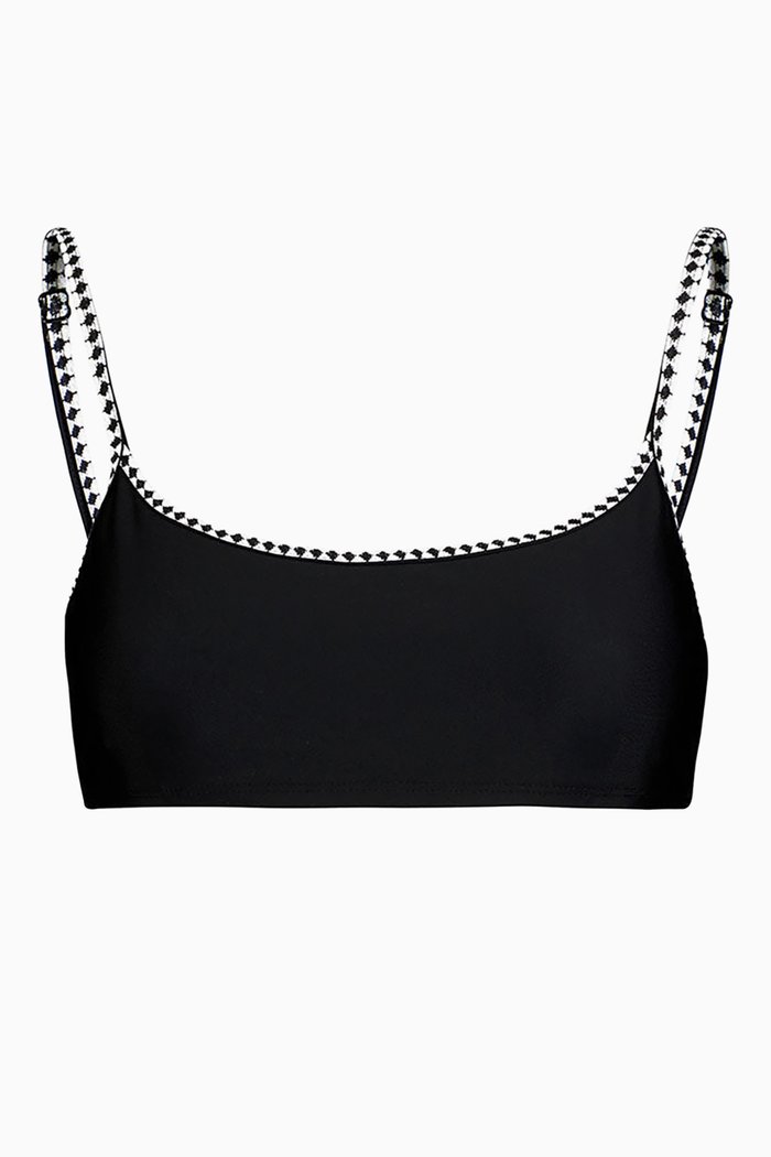 

Lena Bralette Bikini Top, Black