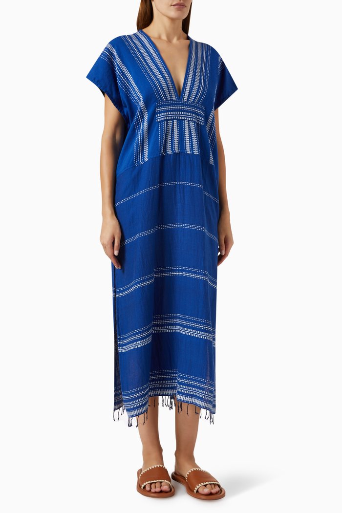 

Inku Kaftan in Cotton, Blue
