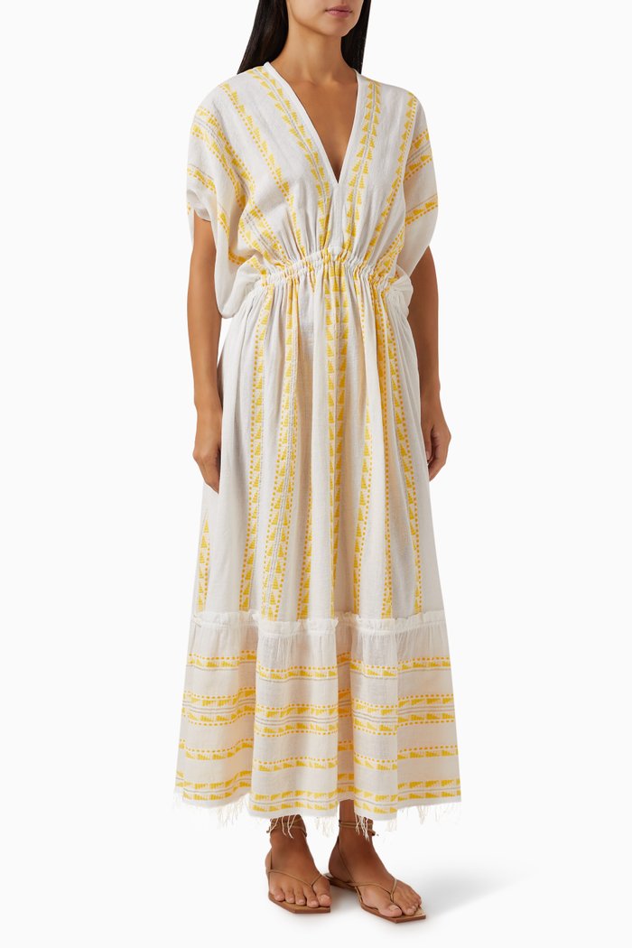 

Abeba Maxi Dress in Cotton, Yellow