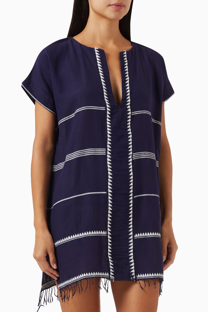 

Nunu Tunic in Cotton, Blue