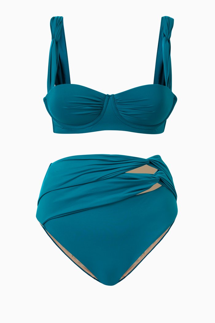 

Sophia Bikini Set in Stretch Nylon, Blue