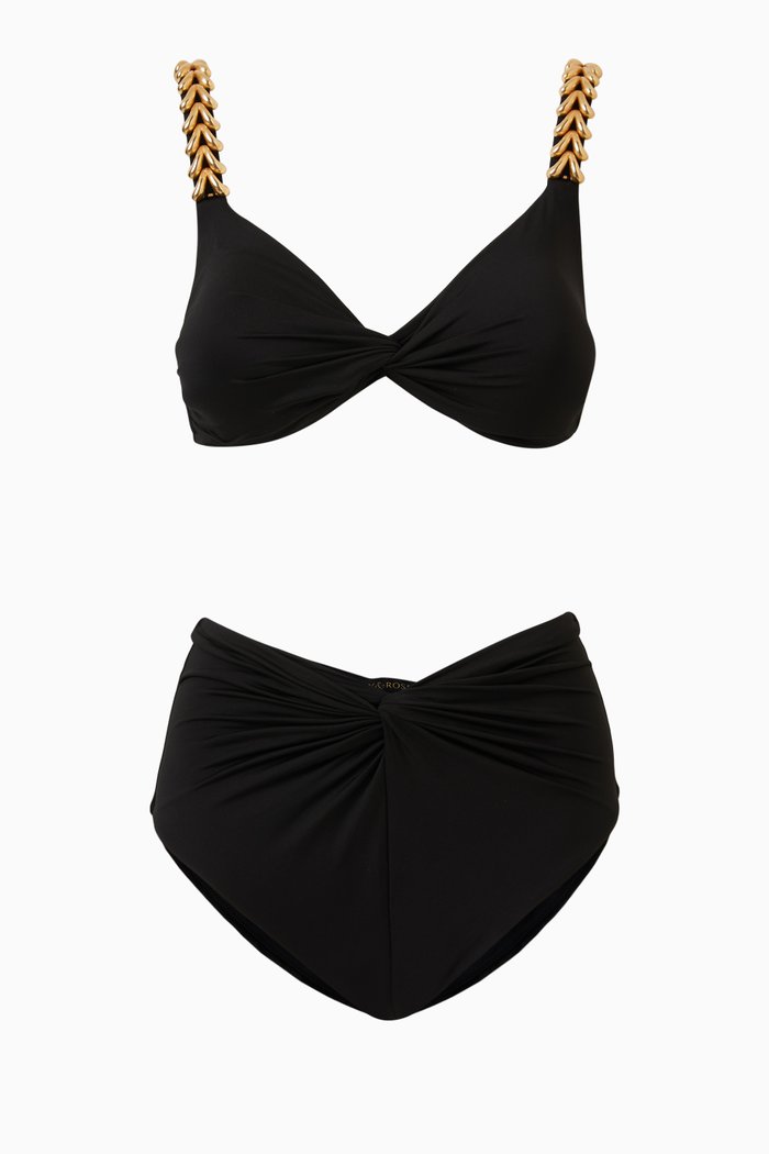 

Viki Bikini Set in Stretch Nylon, Black