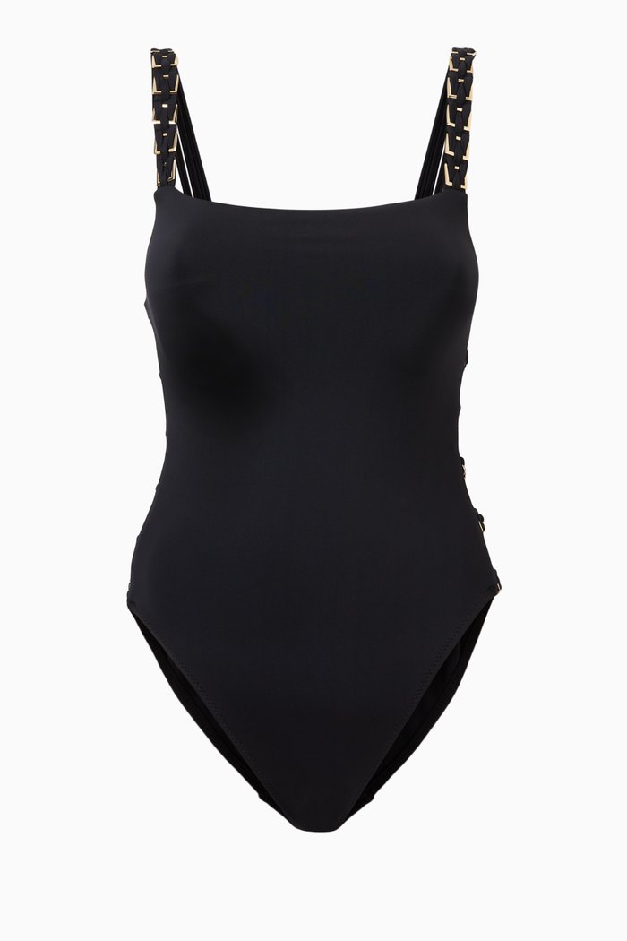 

Claire One-piece Swimsuit in Stretch Nylon, Black