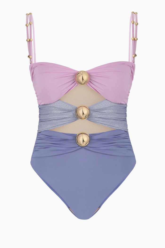 

Capella One-piece Swimsuit in Stretch Nylon, Multicolour