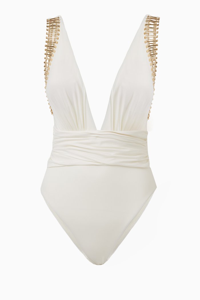

Vendetta One-piece Swimsuit in Stretch Nylon, White