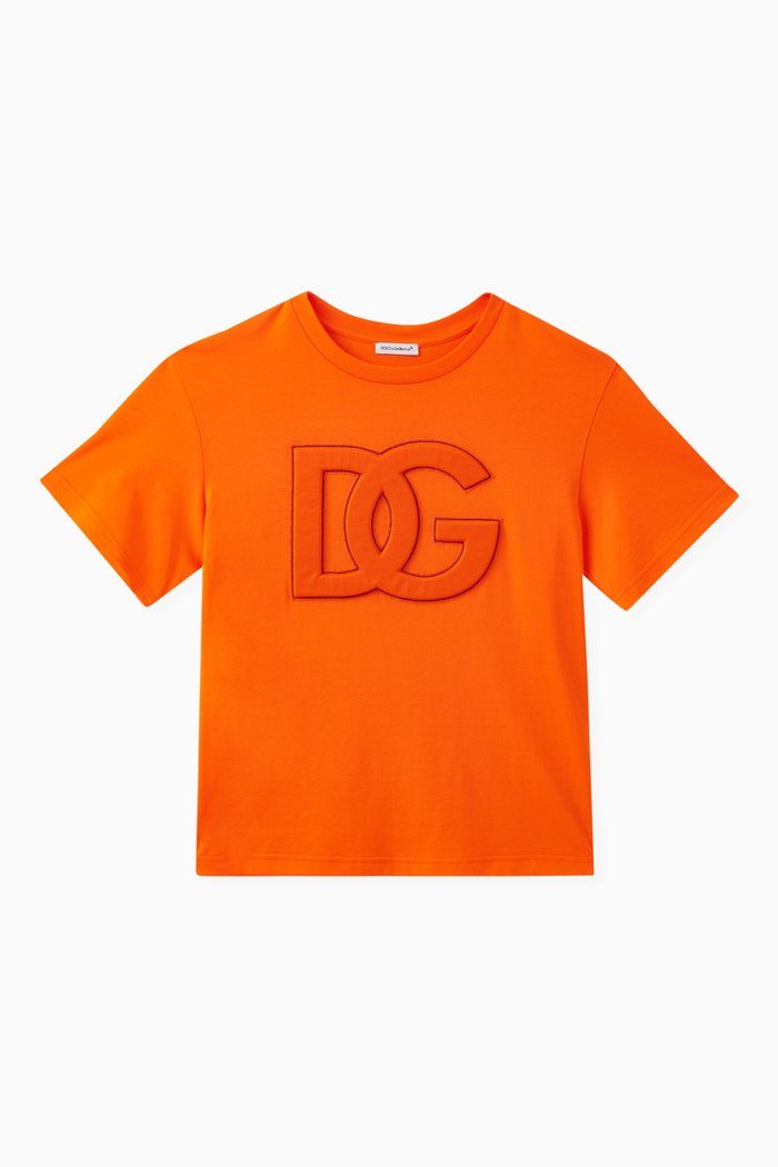 

Gamers Logo-embossed T-shirt in Cotton-jersey, Orange