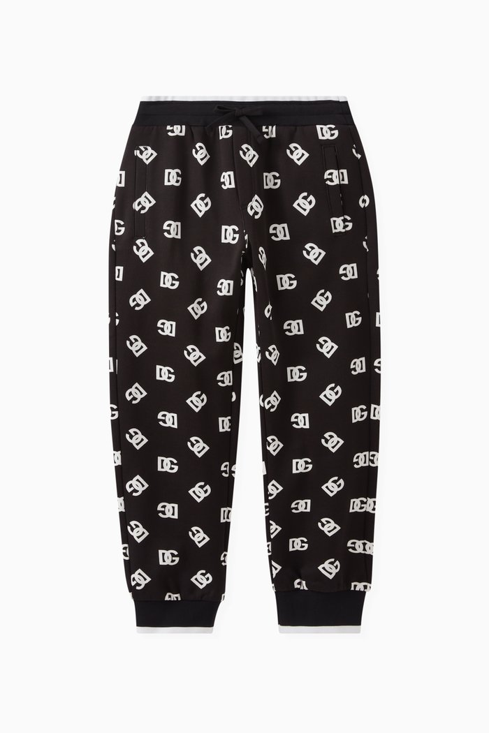 

Logo Sweatpants in Cotton Jersey, Black