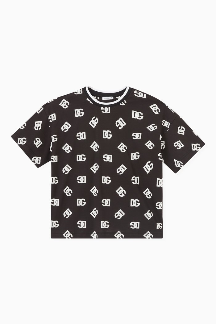 

Logo T-shirt in Cotton Jersey, Black