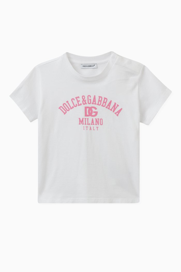 

Logo Print T-shirt in Cotton, White