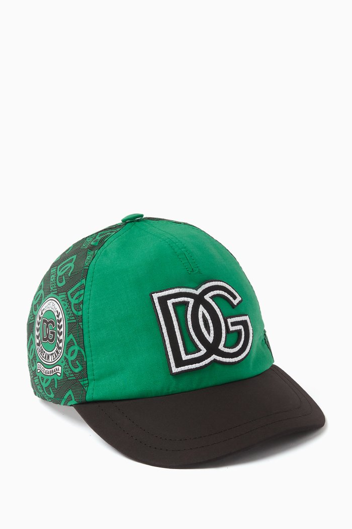 DG Logo Sport Cap in Cotton, Green