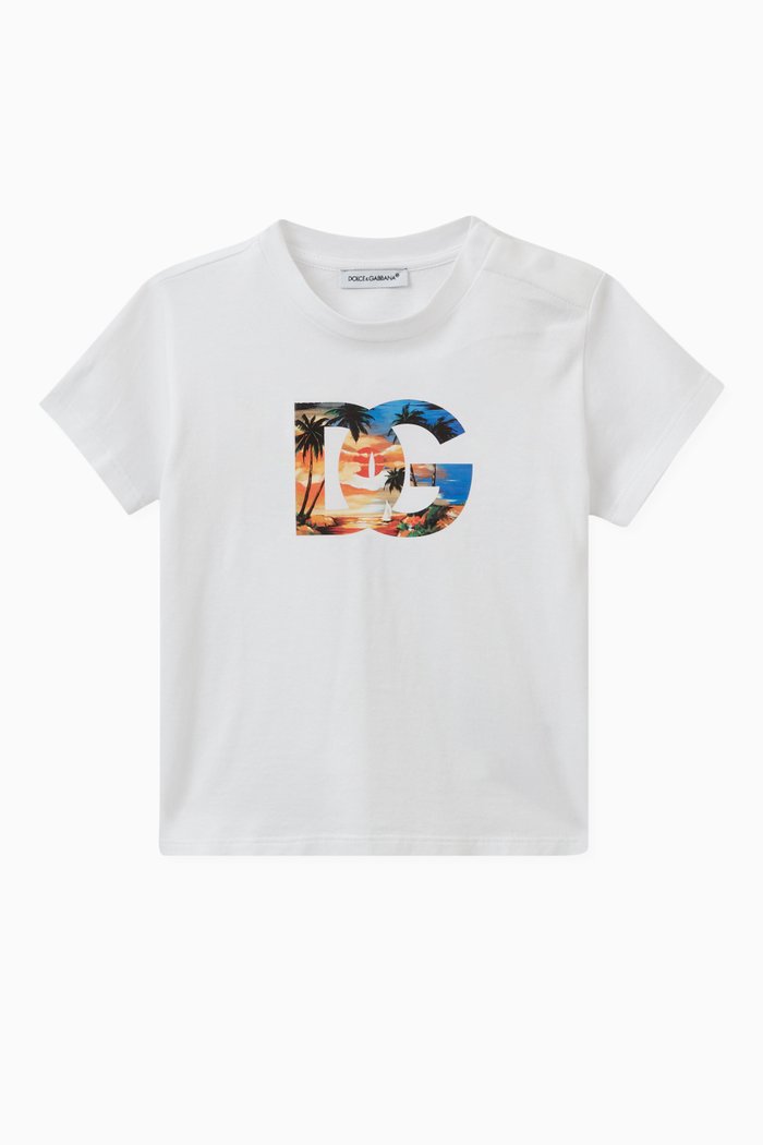 

Graphic Logo Shirt in Cotton, Black