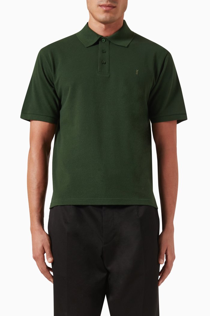 

Cassandre Polo Shirt in Cotton Pique, Green