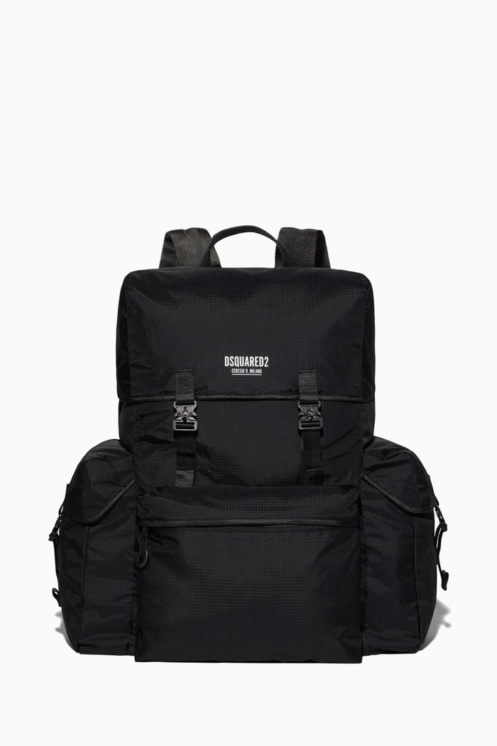 

Ceresio 9 Logo Backpack, Black