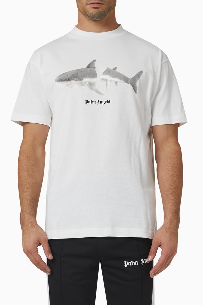 

Logo Shark Classic T-shirt in Cotton, White