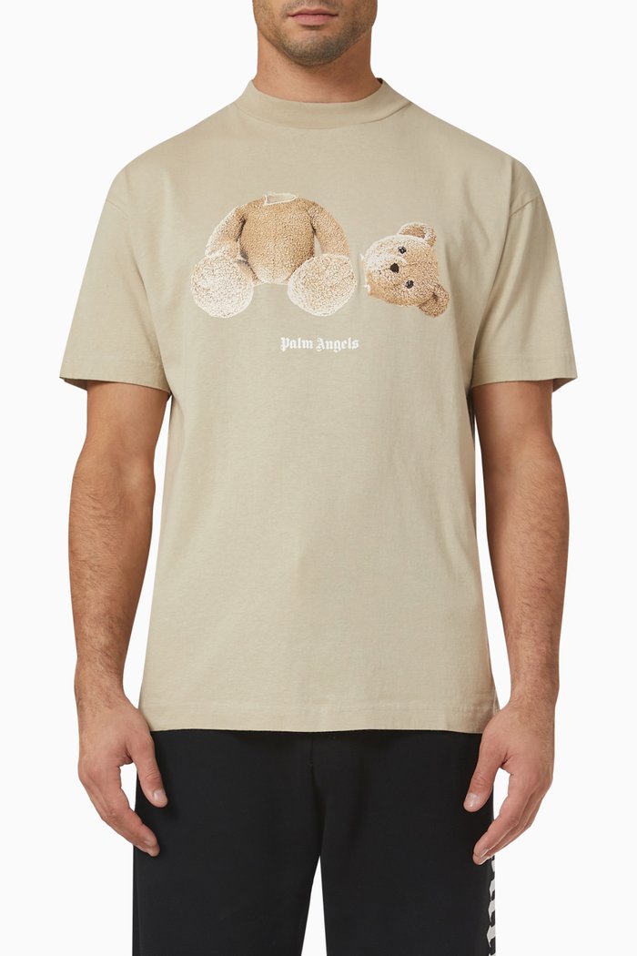

Logo Bear Classic T-shirt in Cotton, Neutral