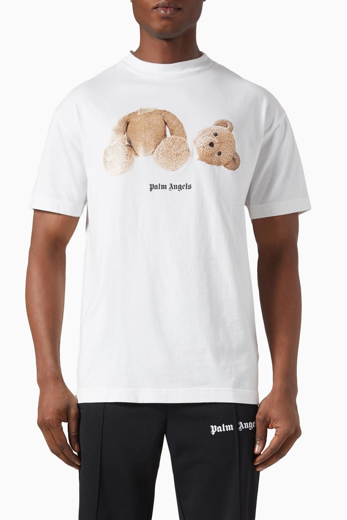

Logo Bear Classic T-shirt in Cotton, White