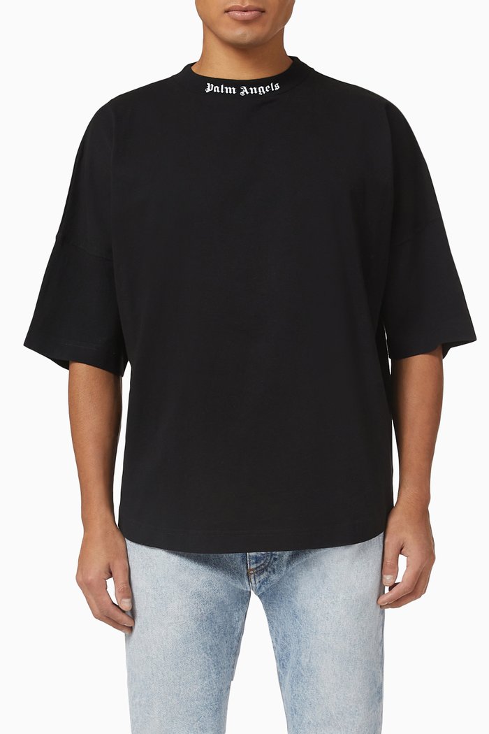 Classic Logo T-shirt in Cotton Jersey, Black