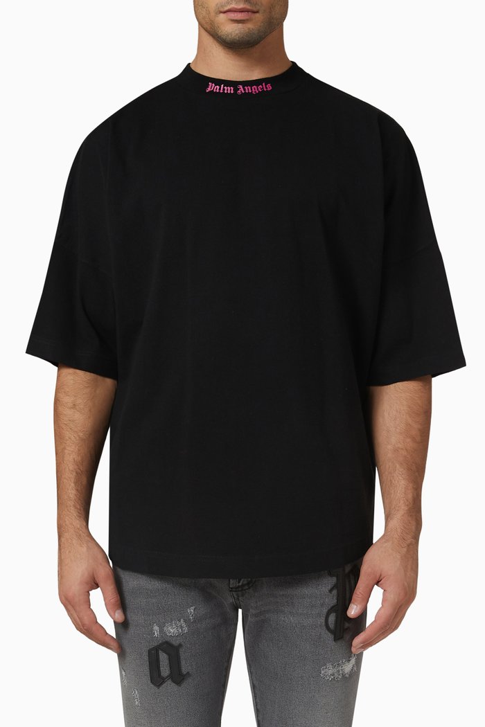 

Double Logo T-shirt in Cotton, Black